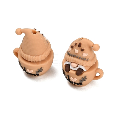 Cooffee Theme Silicone Beads SL-CBA6E44-01D-1