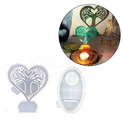 Heart Candle Holder DIY Silicone Molds SIL-F007-12B-1