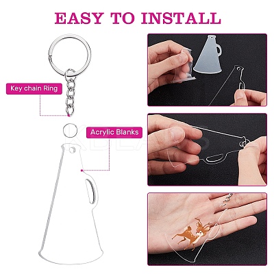 DIY Keychain Making DIY-BC0010-82P-1