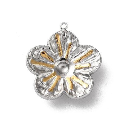 304 Stainless Steel Pendant Rhinestones Settings STAS-Z146-01GP-1