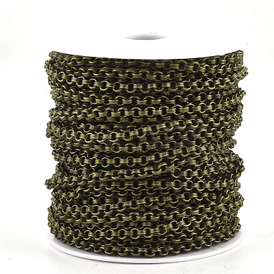 Iron Groove Link Rolo Chains CH-S125-010A-AB-1