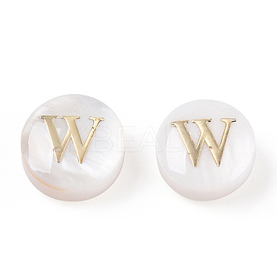 Natural Freshwater Shell Beads SHEL-N036-01W-1
