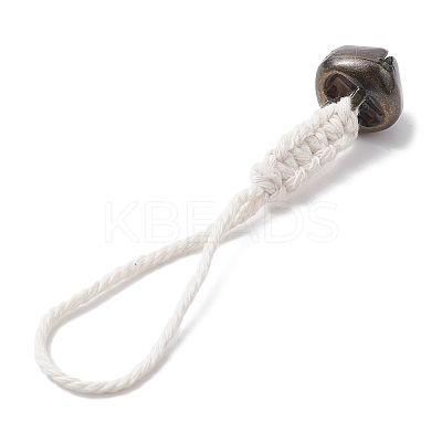 Iron Bell Pendant Decoration HJEW-JM02421-02-1