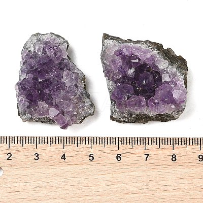 Nuggets Natural Amethyst Geode Crystal Cluster AJEW-A055-01-1