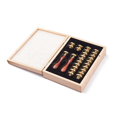 (Defective Closeout Sale: Oxidation) Wax Seal Stamp Set DIY-XCP0002-11-1