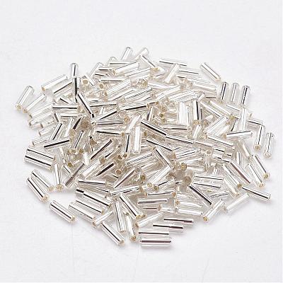 Glass Bugle Beads SEED-E001-9mm-21-1