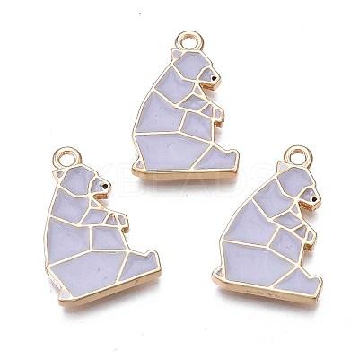 Rack Plating Alloy Enamel Pendants LS-ENAM-S122-76-1