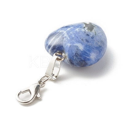 Natural Sodalite Pendants HJEW-JM00581-1