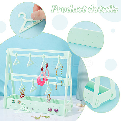 Opaque Acrylic Earring Display Stands EDIS-WH0029-16E-1
