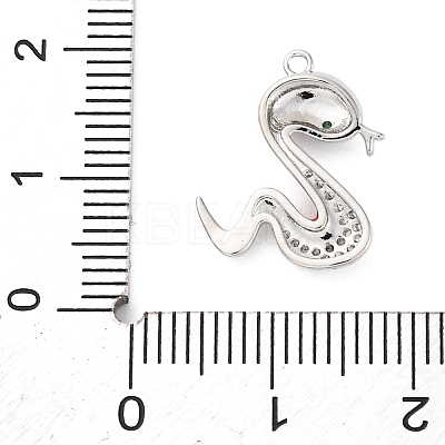 Brass Micro Pave Cubic Zirconia Pendants KK-A240-24P-1