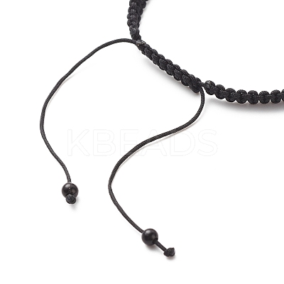Acrylic Braided Bead Bracelet BJEW-JB08552-04-1