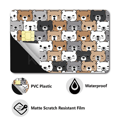 Rectangle PVC Plastic Waterproof Card Stickers DIY-WH0432-102-1