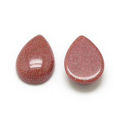Synthetic Goldstone Cabochons G-R417-10x14-47-1