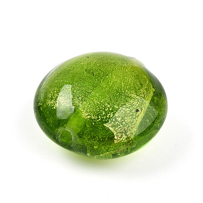 Handmade Silver Foil Glass Beads SLF20mmY-05-1