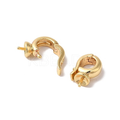 Brass Fold Over Clasps LS-KK-H483-16G-1