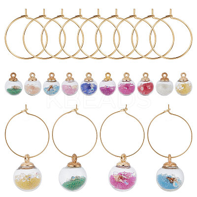DIY Wine Glass Charms Making Kits DIY-SC0020-76-1