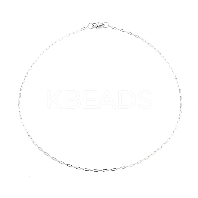 Non-Tarnish 304 Stainless Steel Paperclip Chain Necklace with Lobster Claw Clasps for Men Women NJEW-H205-03P-02-1