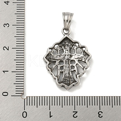 316 Surgical Stainless Steel Pendants STAS-E212-55AS-B-1