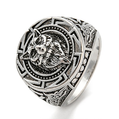 Alloy Wolf Finger Rings PW23022244392-1