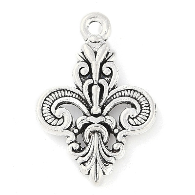 Tibetan Style Alloy Flower Pendants X-TIBEP-S291-22-RS-1