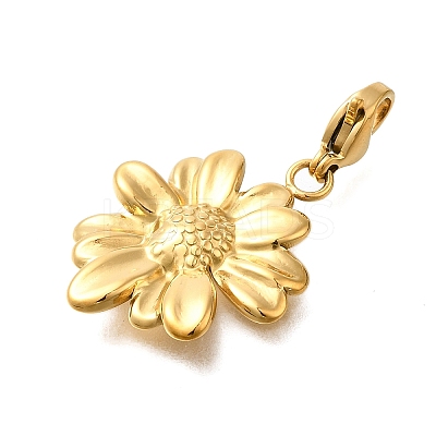 Sunflower 304 Stainless Steel Pendant Decorations STAS-R159-31G-1