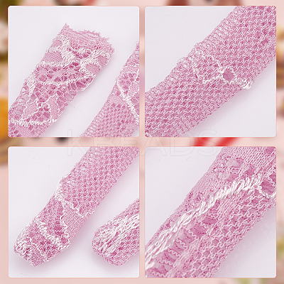 16 Pairs 8 Colors Cloth Doll Lace Fishnet Long Socks DIY-GO0002-11-1
