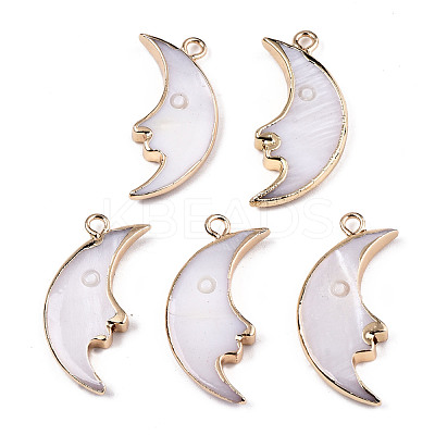 Natural Freshwater Shell Pendants SHEL-N026-136-1