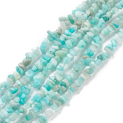 Natural Exotic Amazonite Chips Beads Strands F070-1-1