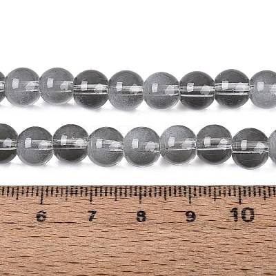 Transparent Glass Imitation Cat Eye Beads Strands GLAA-Q110-01B-02-1