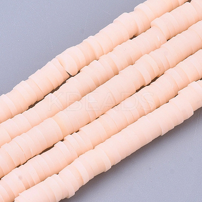 Handmade Polymer Clay Beads Strands CLAY-R089-6mm-089-1