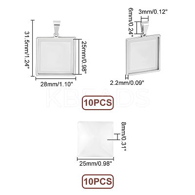 DIY Blank Pendant Making Kit DIY-UN0004-93-1