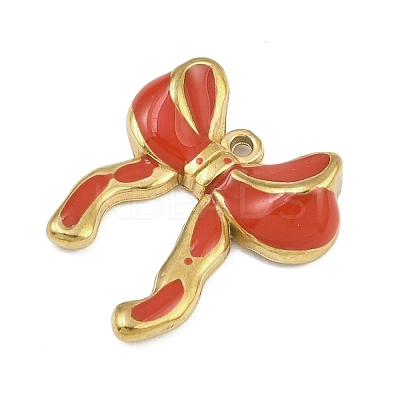 304 Stainless Steel Enamel Pendants STAS-L305-01G-02-1