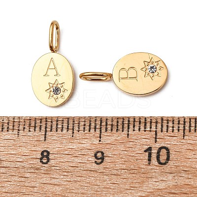 304 Stainless Steel Cubic Zirconia Pendants Set STAS-A125-09G-1