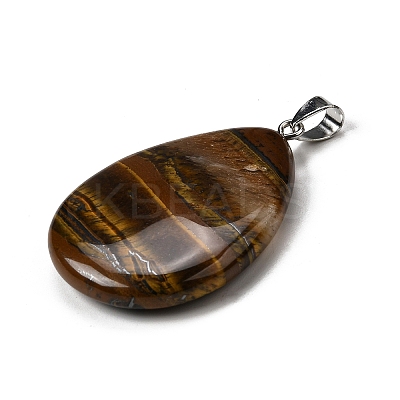 Natural Tiger Iron Pendants G-F820-14P-12-1