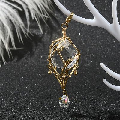 Brass Pouch Holder Pendant Decoration HJEW-JM01532-01-1