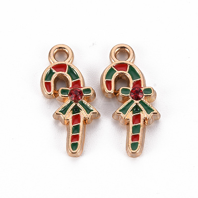Eco-Friendly Alloy Enamel Pendants ENAM-T011-64-NR-1
