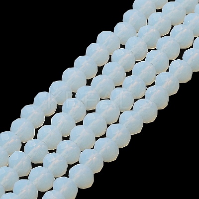 Imitation Jade Solid Color Glass Beads Strands EGLA-A034-J10mm-MD06-1