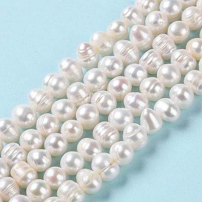 Natural Cultured Freshwater Pearl Beads Strands PEAR-E018-10-1