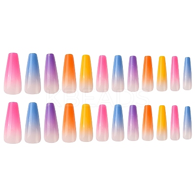 ABS Plastic Full Cover Press On False Nails DIY-CJC0006-14-1