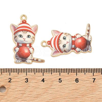 Christmas Alloy Enamel Pendants ENAM-K069-43A-1