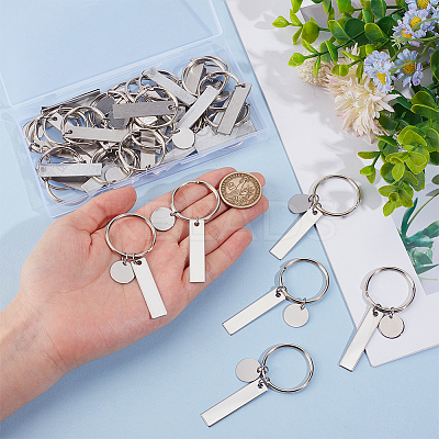 30Pcs 201 Stainless Steel Open Cuff Finger Ring KEYC-OC00004-1