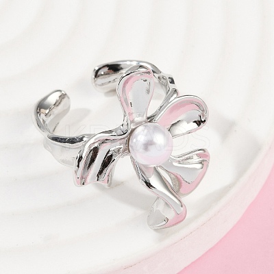 Brass Cuff Rings for Women RJEW-F182-06P-1