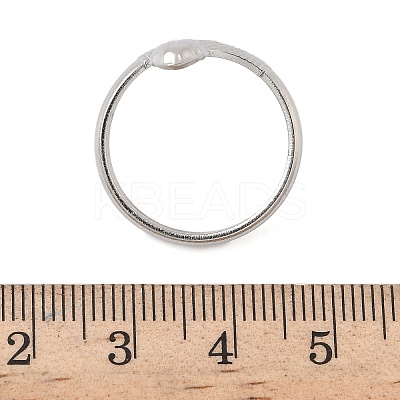 304 Stainless Steel Open Cuff Rings for Women RJEW-A079-06C-P-1