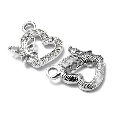 Alloy Rhinestone Pendants ALRI-YW0001-02-1