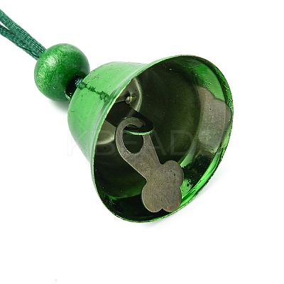 Iron Christmas Bell Pendant Decoration HJEW-JM02162-1