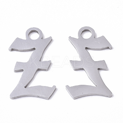 Tarnish Resistant 201 Stainless Steel Pendants STAS-N091-40Z-1