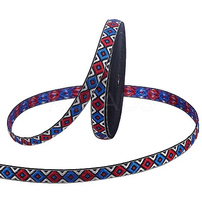 15Yards Ethnic Style Embroidery Polyester Ribbons OCOR-PH0006-86B-1