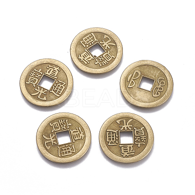 Tibetan Style Alloy Chinese Coin Pendants LS-PALLOY-WH0060-01E-NF-1