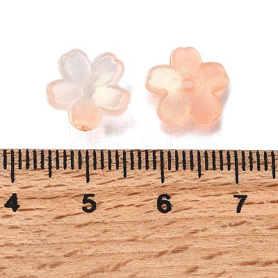 Acrylic Bead Caps OACR-I024-01G-1