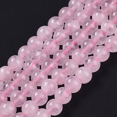 Natural Rose Quartz Beads Strands X-G-E252-01-6mm-1